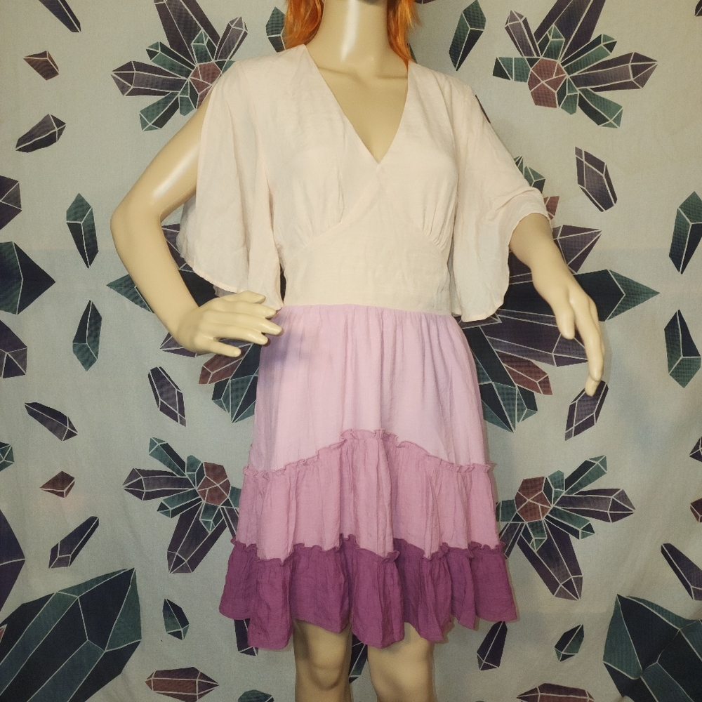 Peach Love California "Hermione" Ombre Sundress Medium